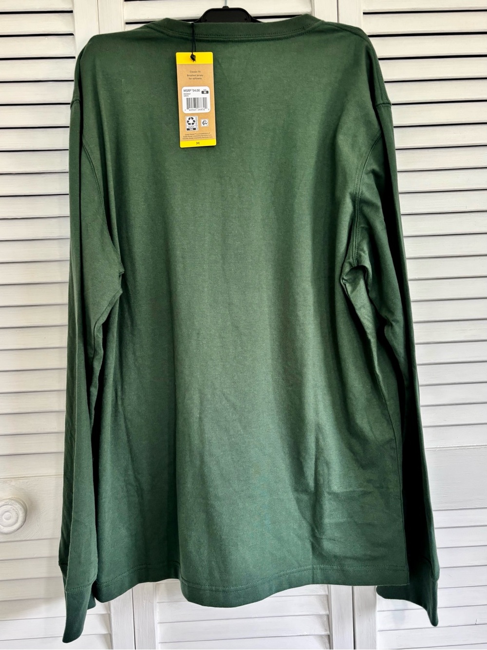 Eddie Bauer Men's Green Size M, Long Sleeve, Classic Fit, NWT